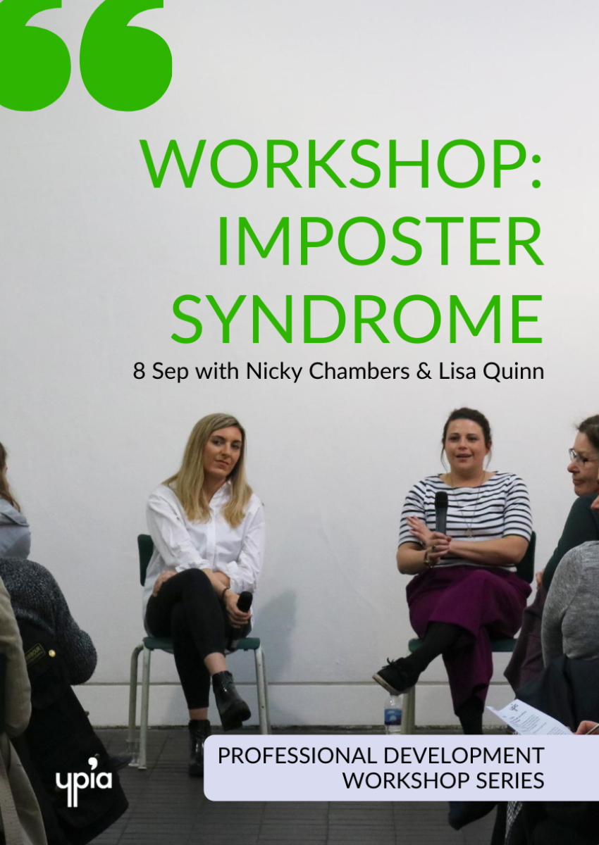Zoom workshop: Imposter Syndrome - YPIA Event